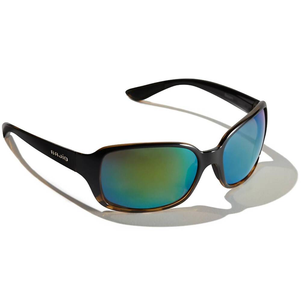 NEW BAJIO men's balam sunglasses in gloss black/tortoise split green